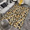 Leopard Print Carpet Pattern with Distressed Brown Spots and Beige Background Style Suitable for Use As an Anti-slip    for    Room and Bedroom Sofas