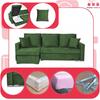 Bella Corner Sofa Bed with Sleeping Function, Corner Sofa, Family Furniture, Green Velvet