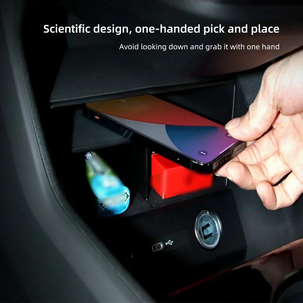 Zentrale Steuerung Aufbewahrungsbox Geeignet für Audi Q5/Q4 Etron Tür Armlehne Box Wasser Tasse Halter Matte Auto Lagerung Innen Produkte