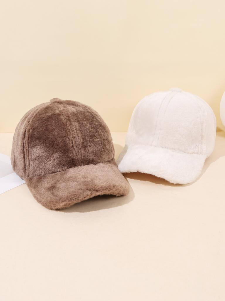 1/2PC winter windproof plush baseball cap - made of ultra soft and warm fabric, ideal for daily wear and fashionable clothing