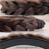 Women's Fishbone Braid Wig Headband: Integrated Braided Hair Clip & Tie Headwear 2024