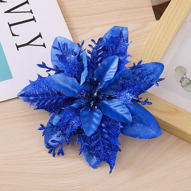 Gold Powder Christmas Tree Double-Layer 3D Flower Decoration