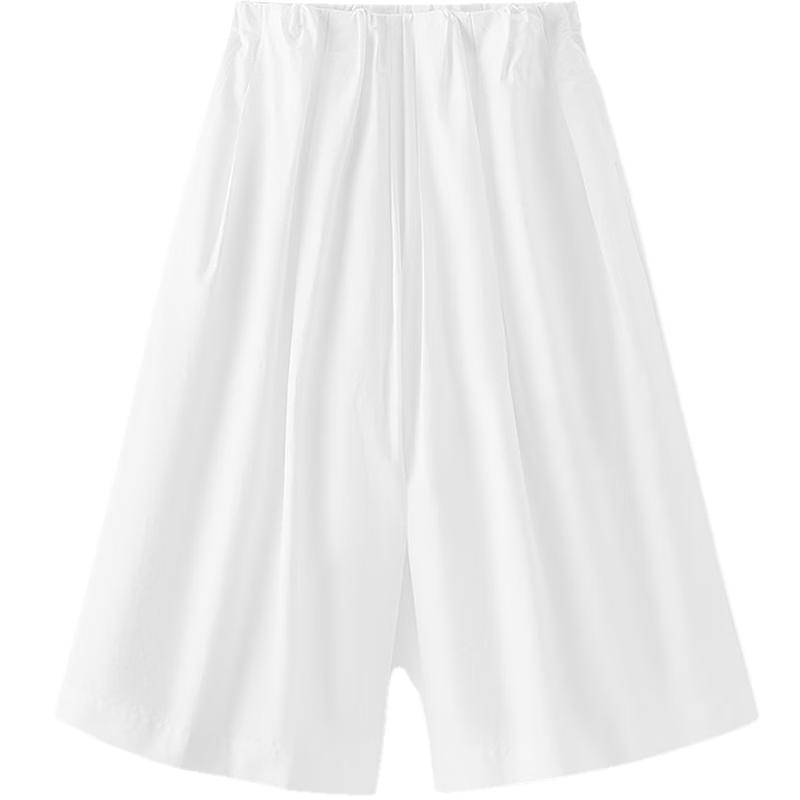 Semir Women's Textured Pleated Cropped Wide-Leg Pants