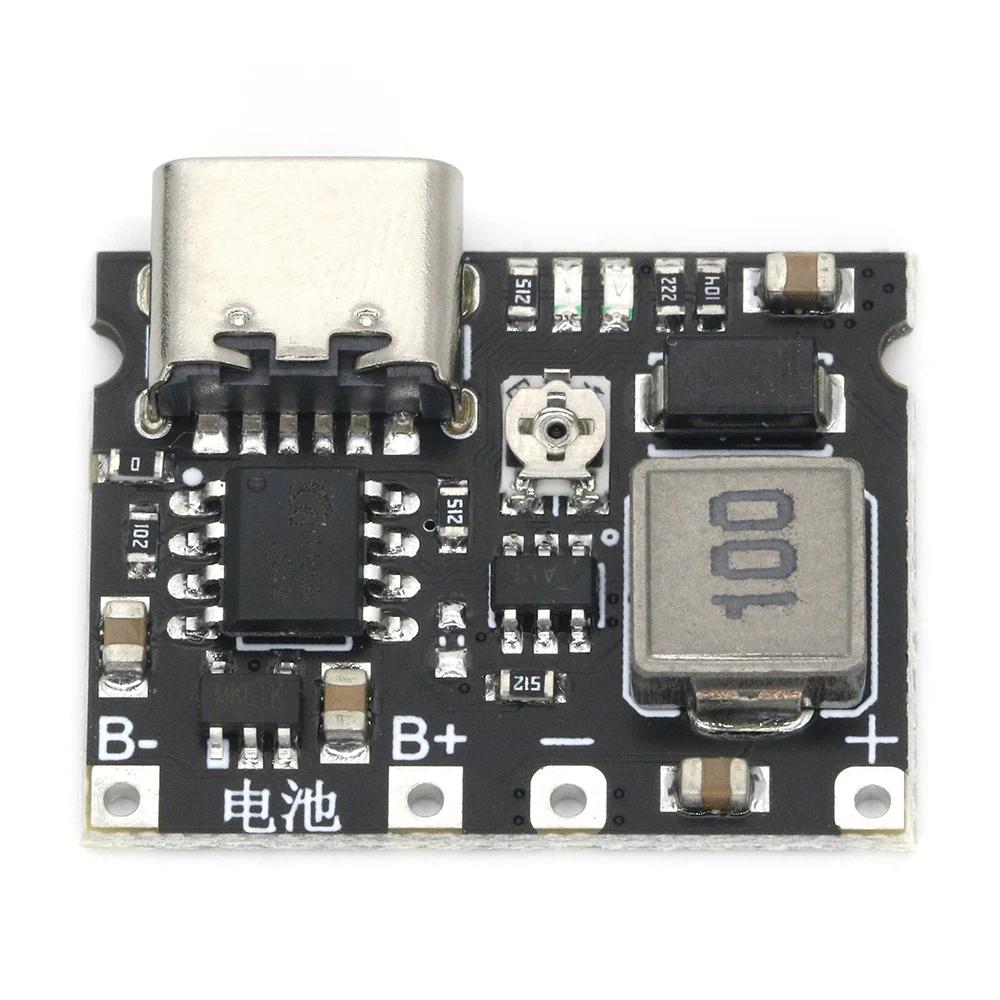 3.7V To 9V 5V Charger Discharge Power Board Type-C Micro DC-DC Boost Module 18650 Lithium Battery Charging Step Up Boost Module