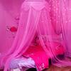 Mosquito Net Bed Canopy For Girls Room With Led Light Curtains DIY Princess Decor With Butterflies Design