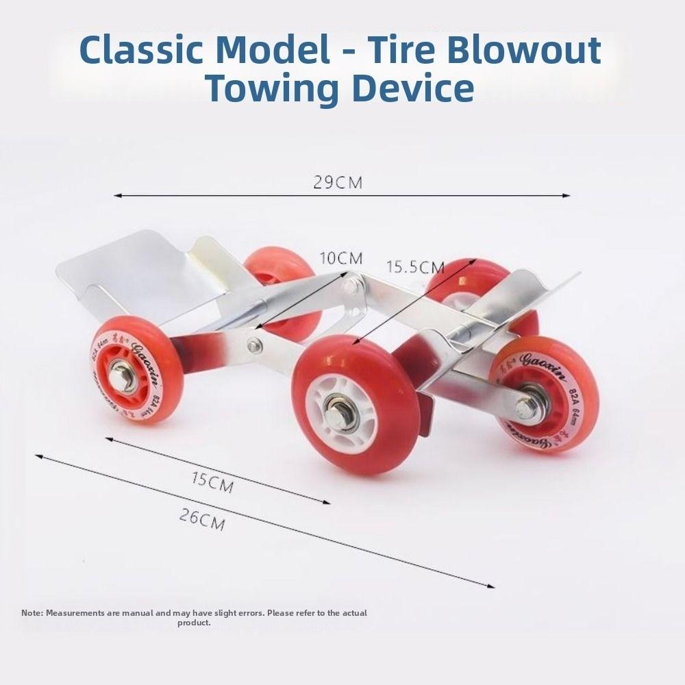 Portable Electric Trailer Foldable Vehicle Moving Device New Emergency Equipment for Travel