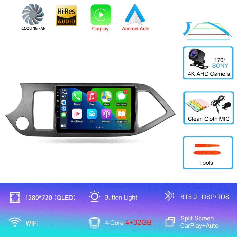 Android 14 Car Radio For Kia Morning 2 Picanto 2011 - 2017 Multimedia Video Player Navigation Stereo GPS No 2din 2 Din Dvd