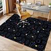 1pc Pacman Maze Adventure Carpet for Playroom Bedroom Living Room Sofa Home Decor,kids Game Area Rug Non-slip Floor Mat Y730140