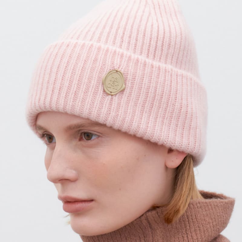 

halden шерсть 100 вязаная шапка (C054_светло-розовый) light pink