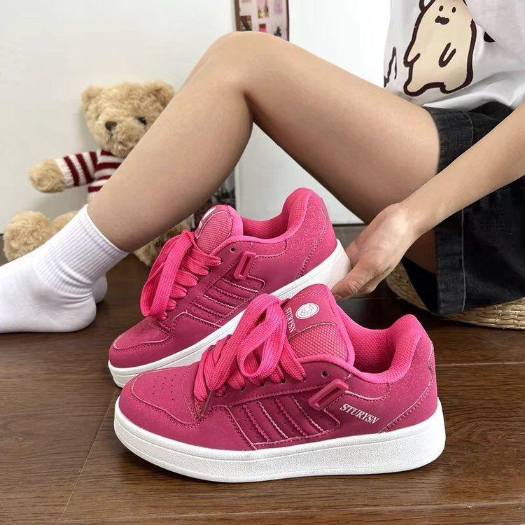 Niche whiteboard shoes women's soft platform summer new versatile sports leisure breathable