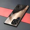 Black gold curved tempered glass phone case suitable for Samsung Galaxy S26 S25 S24 S23 S22 S21 S20 FE/Ultra/Plus anti drop