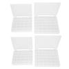 4pcs Sewing Bobbins Storage Box 25 36 Grids Transparent Plastic Spools Case Home Sewing Accessories
