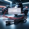 Kabelausgangs-Leistungseinheit für Elektromotorrad und Elektroroller, 36V bis 96V Eingang auf 12V 20A, 3-polige Eingangsseite, Metallgehäuse, Lüfter