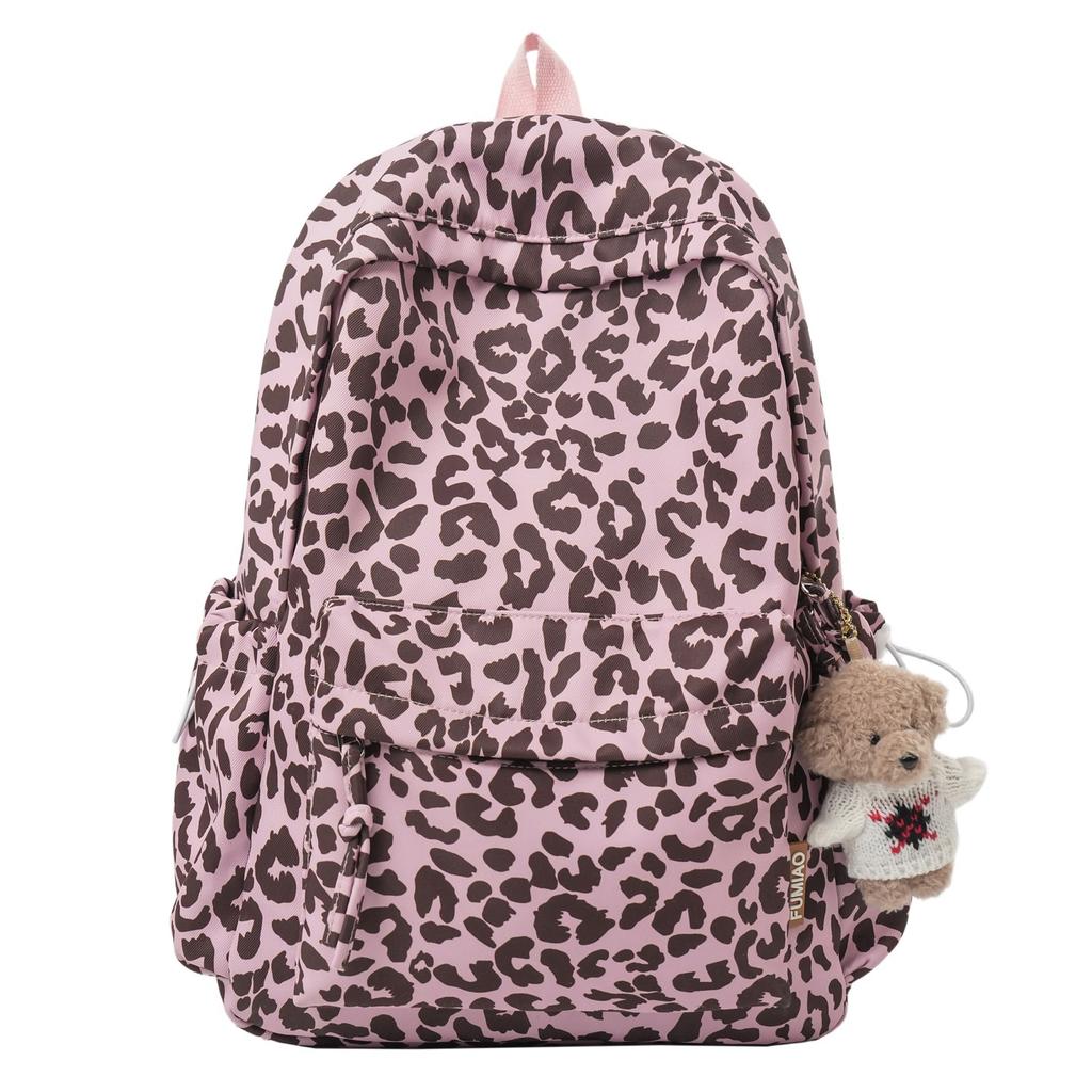 Zaino scuola stile straniero moda stampa leopardo zaino donna tempo libero pendolarismo viaggio grande capacità zaino di nicchia alto valore zaino scolastico per studenti