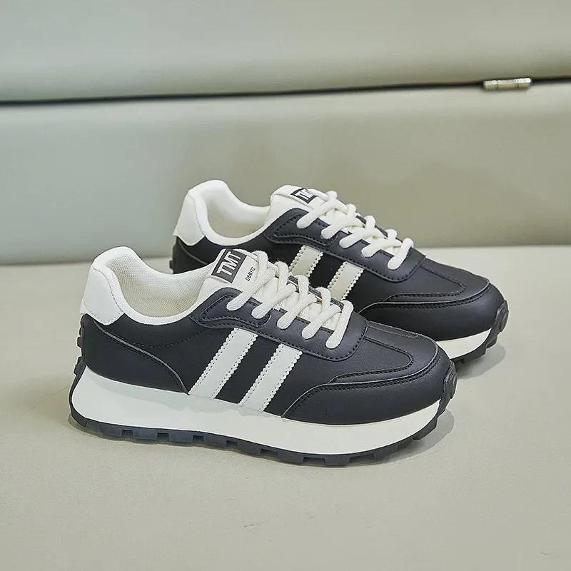 Women's Sports Shoes with Mesh Breathable Round Toe Thick Sole and Raised Dad Shoes Comfortable and Multifunctional