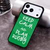 Keep Calm and Play Rugby Love Phone Case for iPhone 17 16 15 Pro Max Air 14 13 12 11 Plus Shockproof Cover