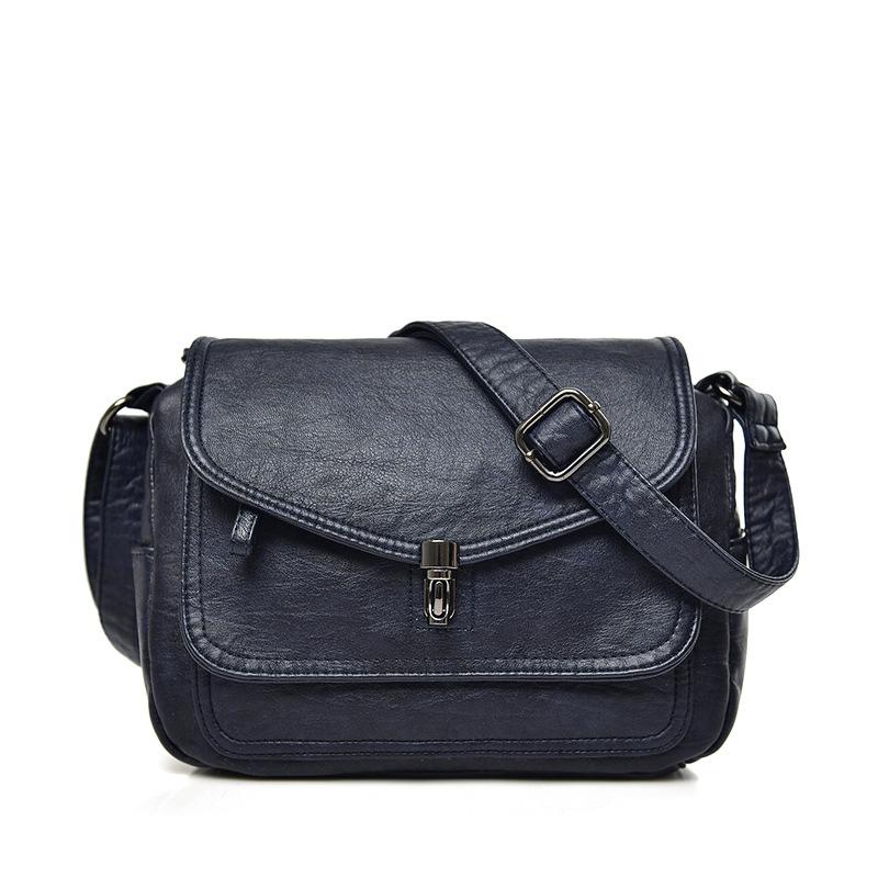 Women'S Bag Temperament Soft Leather Popular Retro Messenger Fashion Foreign Urban Simple Mother Bag