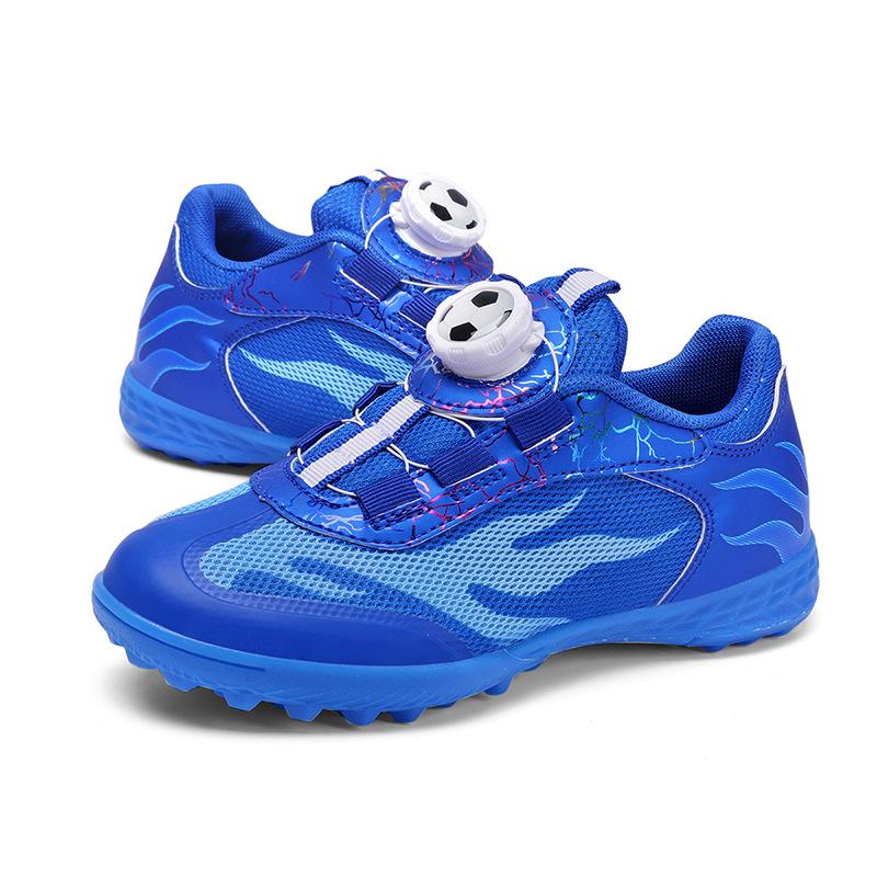 Rotating button football shoes mesh new children and older children broken nail training football shoes size 29-39