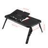 Adjustable Portable Folding Table Bed Desk Stand For Computer Laptop Notebook PC(Black)
