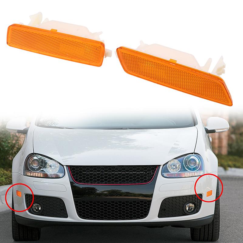 

Передний бампер отражатель боковой габаритный фонарь для 2006-2009 Volkswagen Rabbit индикаторы поворотник лампа без лампочек Left&Right