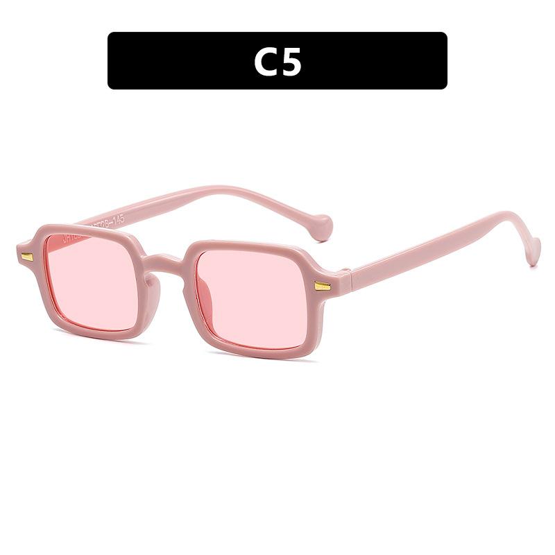 Simple Square Sunglasses Men and Women Retro Glasses Summer Sunshade Beach Fashion Glasses