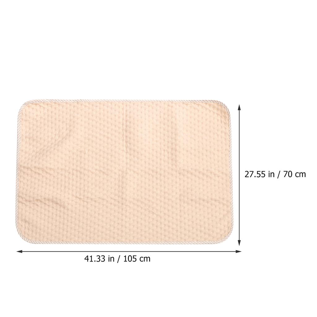 Household Baby Bed Pad Breathable Waterproof Replaceable Cushion Cover for Infants Soft Cotton Front Non-Slip Quick-Dry Pee