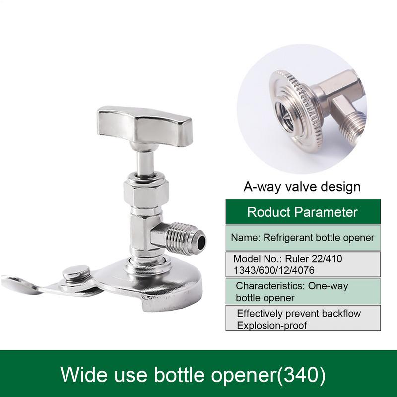 AC Refrigerant Can Tap Refrigerant Bottle Opener Adapter Fittings Valve Tool For Automotive Air Conditioning Systems Recharging