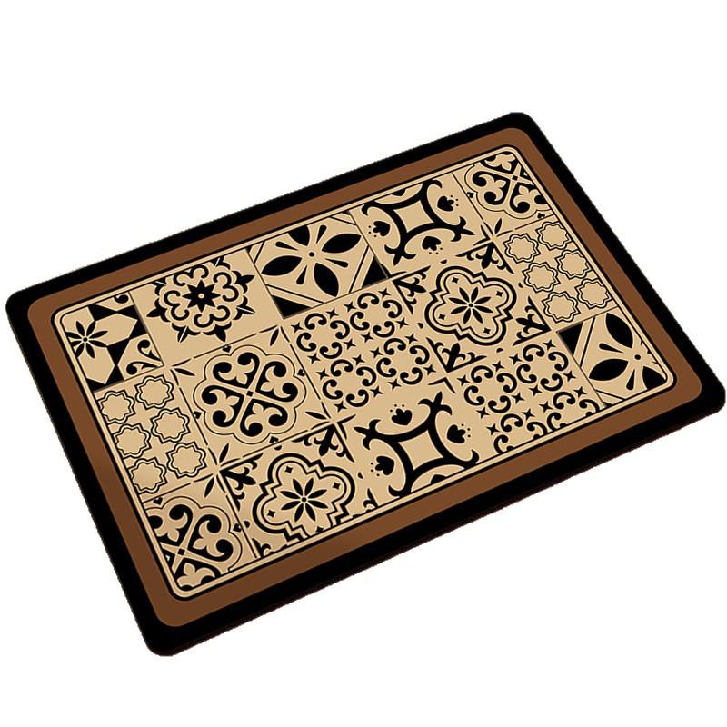 American Retro Non-Slip Diatomaceous Earth Floor Mat - Wear-Resistant Entrance and Bathroom Mat