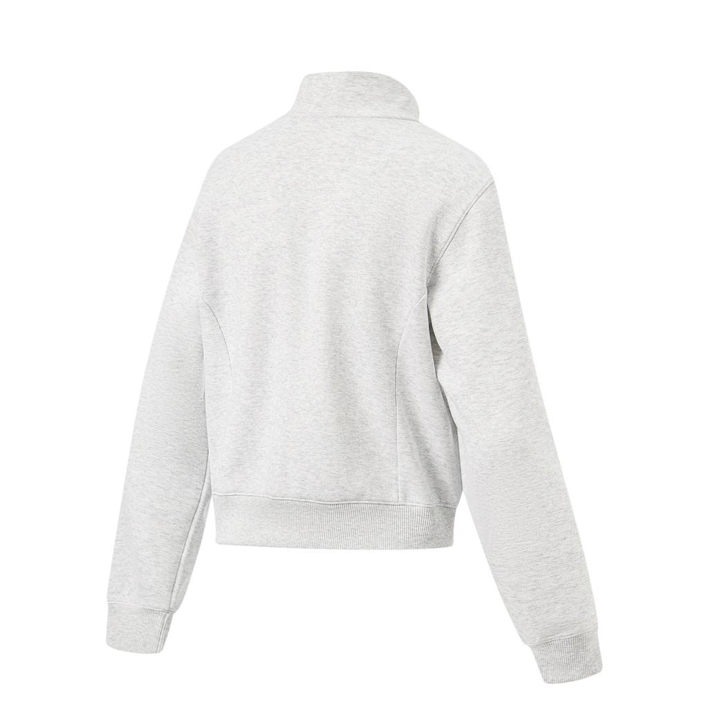 Li-Ning Fitness Serisi Tek Renk Uzun Kollu Dik Yaka Nem Emici Kapüşonlu Sweatshirt Kadın kapüşonlu AWDW498-6