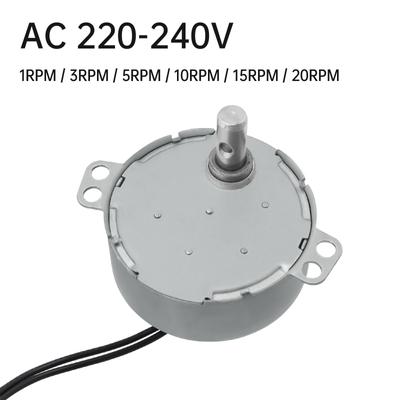 Motor síncrono de ímã permanente TYC50 / 50TYZ / TYJ50 AC220V Motor síncrono de engrenagem de plástico para rack de exibição / suporte de agitação / suporte PTZ