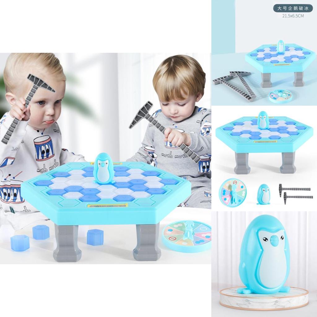 Penguin Ice Breaking Parent Child Interactive Toy With Plastic Blocks For Brain Development
