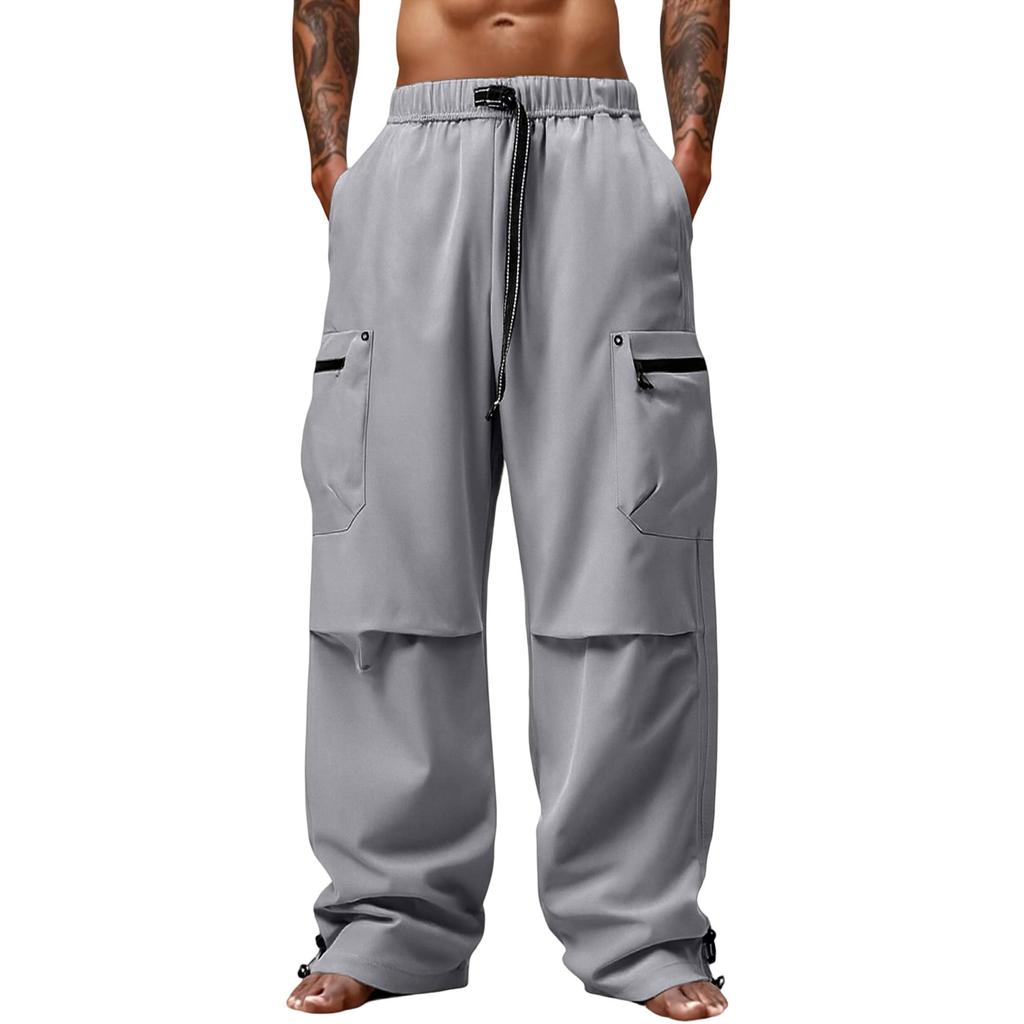 Men's Outdoor Sports Loose Big Pocket Workwear Trousers