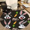 1pc Bugs Bunny Carrot Office Round Area Rug, Under Office Chairs Bedroom Living Room Home Decor  A1022294