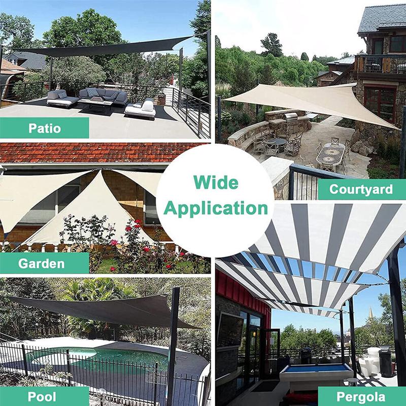 44pcs Sun Shade Sail Stainless Fixing Fitting Kit Garden Patio Awning Canopy Accessory