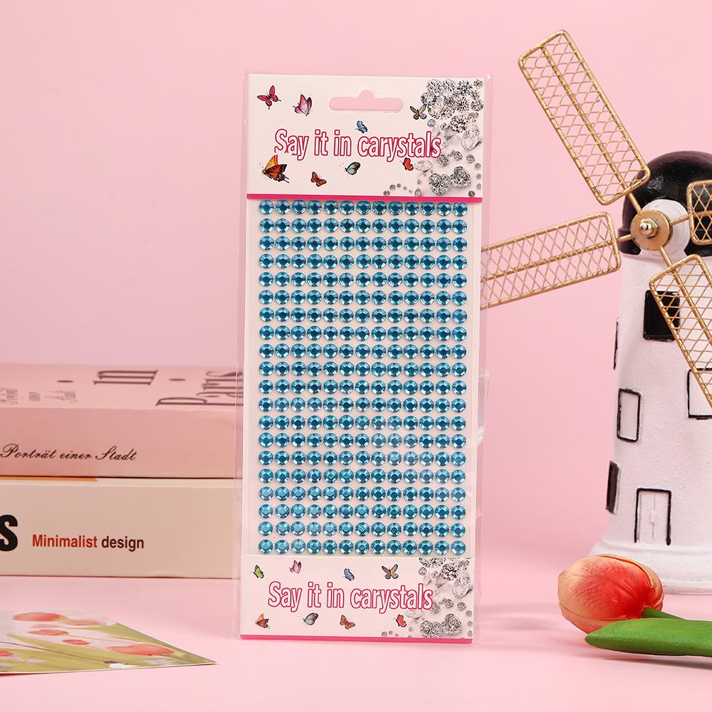 Colorful 3D Acrylic Diamond Stickers for Kids' Journals and Decorations