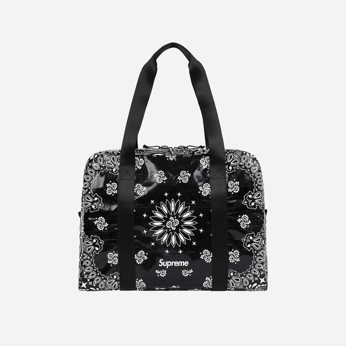 

Маленькая спортивная сумка Supreme Bandana Tarp Black 21SS -