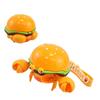 Cute Simulation Hamburger Fries Deformation Octopus Crab Toy Creative Funny With Keychain Pendant Novelty Children Puzzle Toys