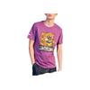 Li Ning Liaoning Flying Leopard Printed Fan Short Sleeve T-Shirt Men Tops Cabbage-Purple AHSQ049-1