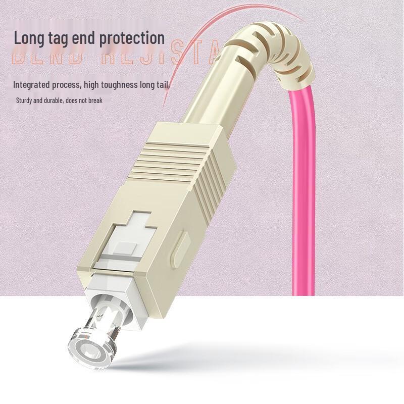 SAMZHE OM4 Armored LC-SC Fiber Optic Patch Cord