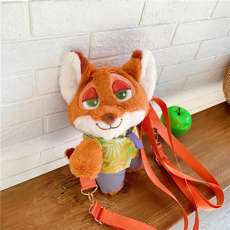 New adorable Judy Nick plush toy backpack, Zootopia themed backpack 0170