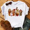 Princess Stitch Mouse Print Trendy Casual Unisexs Dessert Design Graphic Tshirt Round Street Style Tshirt