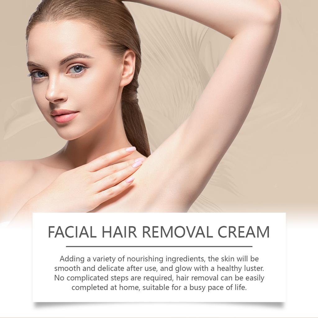 Face Hair Removal Cream Painless Not Stimulating Reduce Redness Soothing Growth Inhibitor Smoothing Body Armpit Depilatory Cream