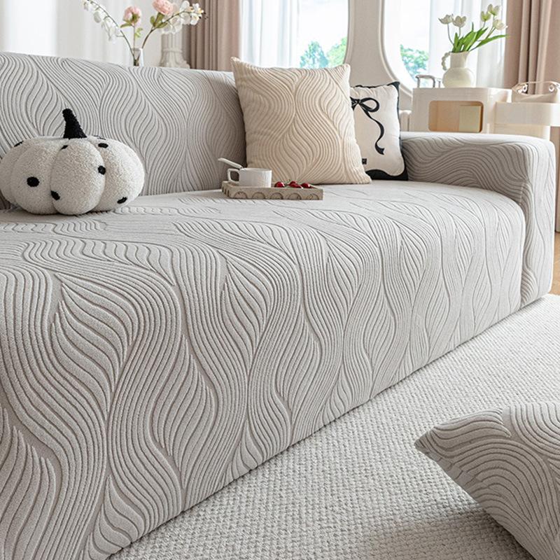 Polar fleece anti-cat scratch non-slip sofa cover elastic all-inclusive four seasons universal cushion 90x140cm светло-серый 2290₽