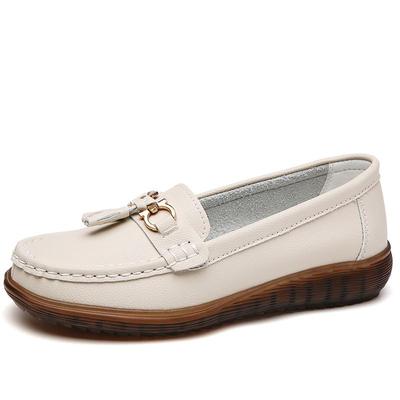 Scarpe casual comode con fondo morbido in pelle classica da donna