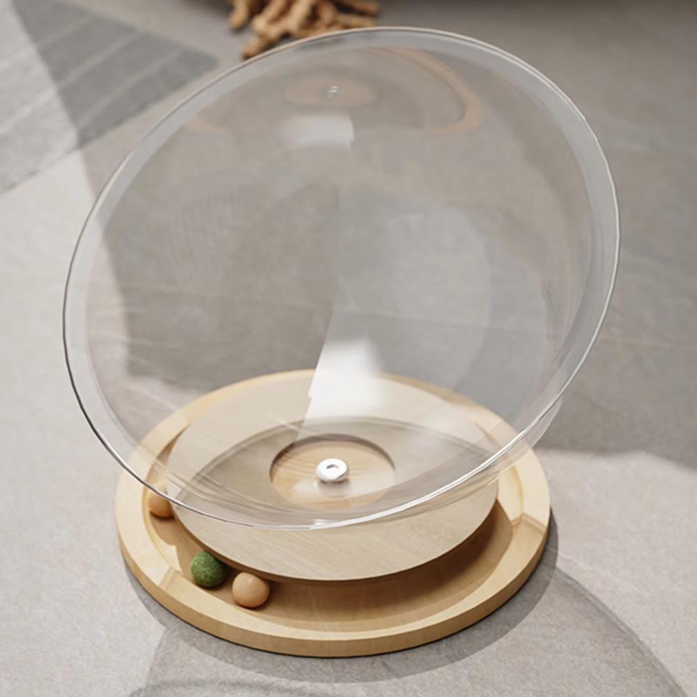 Acrylic Space Capsule Cat Bed Round Cat Toys Good Load Bearing Cat Sleeping Nest  Kitten