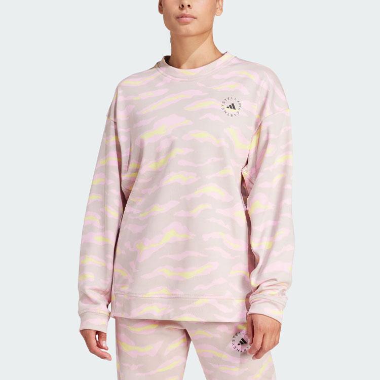 adidas X Stella McCartney Printed Sweatshirt Women Sweatshirt Pink IN3633