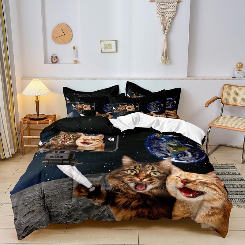 Fashion Technology Printing, 3D Digital Printing, Bedding, Duvet Covers, Pillowcases, Three-piece Sets
