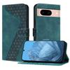 For Google Pixel 8a Leather Case 7-Shaped Pattern Wallet Stand Shockproof Phone Cover