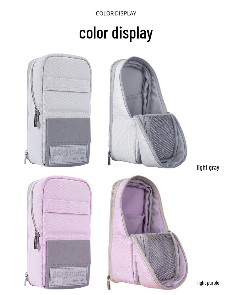 Kokuyo MAG CRITZ Standable Phone & Pencil Case - Large Capacity, Polyester