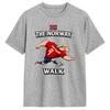 Unisexs Erling Haaland T-Shirts The Norway Walk Reine Baumwolle Oberteile Vintage Kurzarm Rundhals T-Shirts Sommer T-Shirts